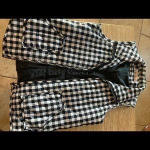 Black and white checkered vest